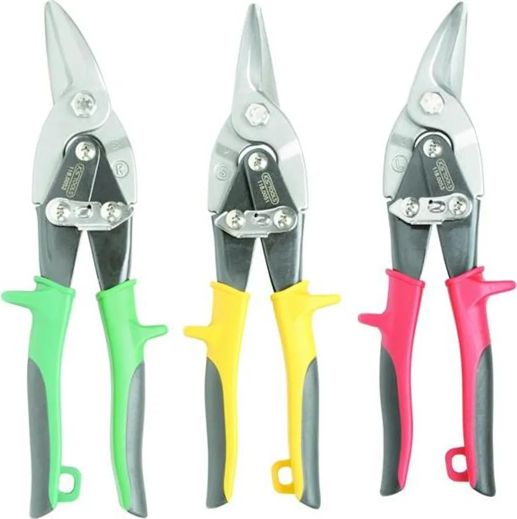 Ciseaux passage de tôle KS TOOLS 118.0050 pour découpe précise à levier - 11