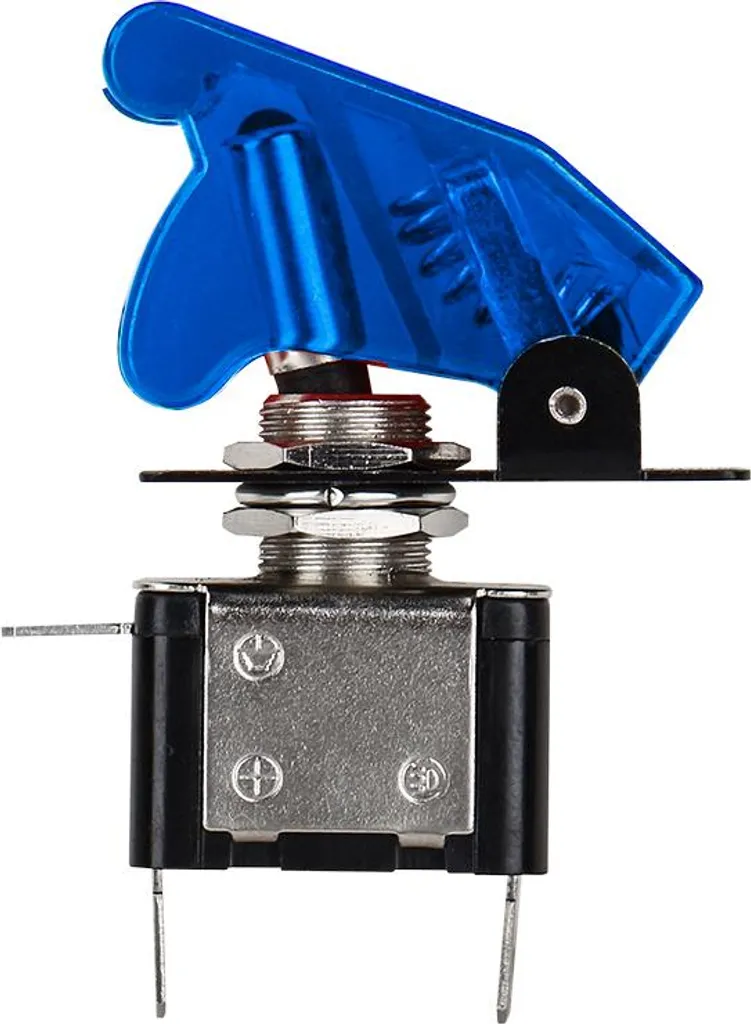 Mintice Acciaio Inossidabile 12V 5A Blu Luce Auto Bilanciere Pulsante Interruttore a Levetta in Metallo 19mm Luce Interiore Presa di Corrente Spina