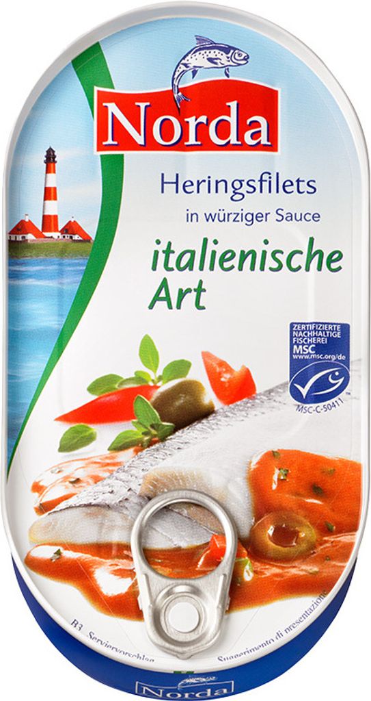 NORDA Heringsfilets in würziger Sauce italienische Art 200g Produktbild 