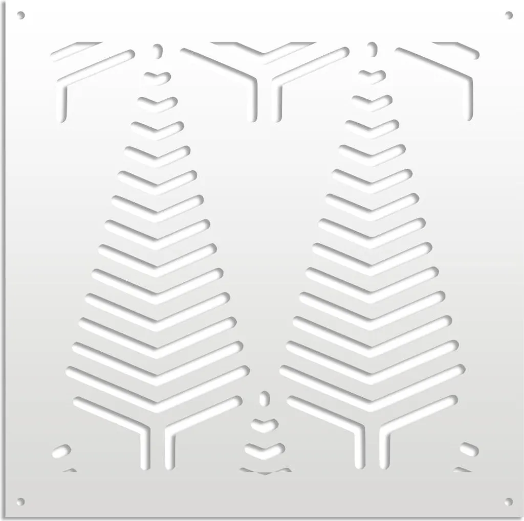 SPEAR Pannello PVC Traforato Bianco 48x48 cm | Frangisole d'Arredo