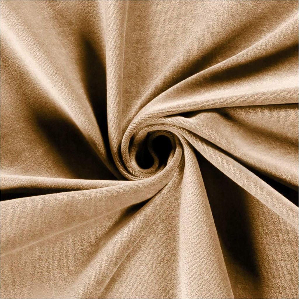 Nicky-Stoff Velour Nicky uni Zuschnitt ab 50 x 150cm Velourstoff Baumwolle Farbwahl