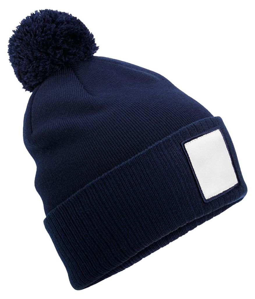 Beechfield - Mütze Applikationen FK1843 (Einheitsgröße) (Marineblau/Weiß)