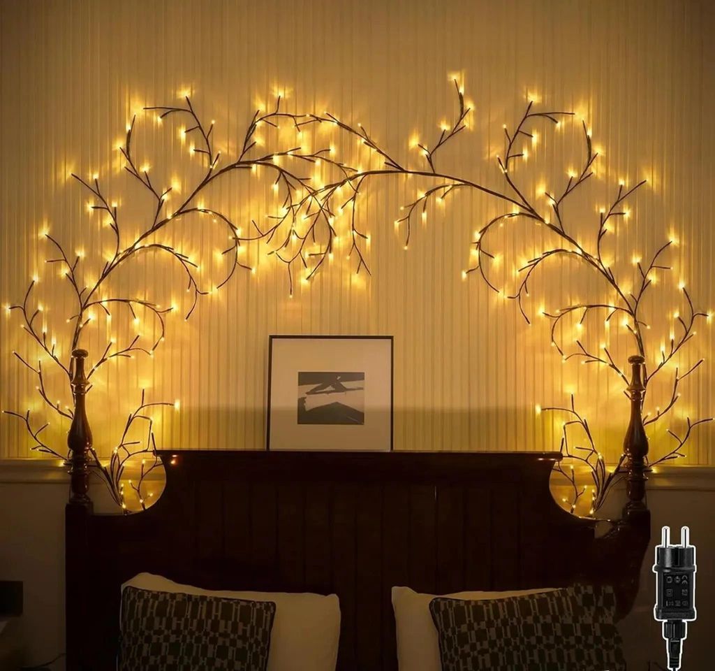 2er Lichterkette Willow Vine,USB Weidenrebe Baum Lichter , Produktbild 