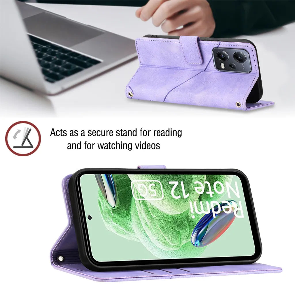 Cover per Xiaomi Redmi Note 12 5G/Poco X5 Libro in Pelle