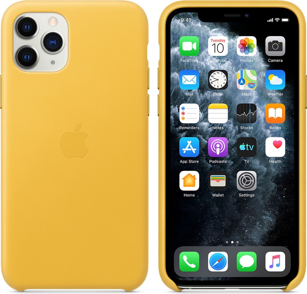 APPLE iPhone 11 Pro Leder Case sonnengelb Produktbild 