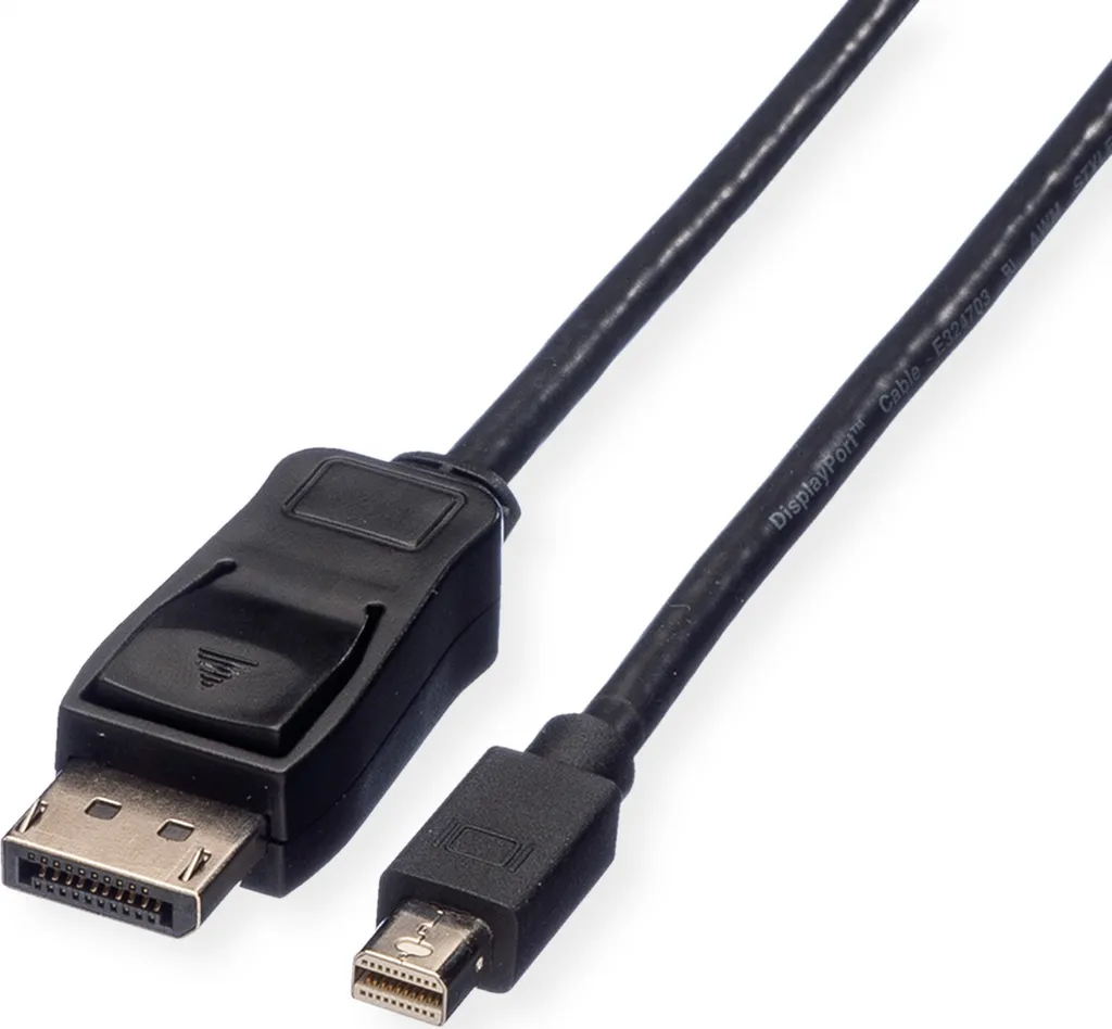 VALUE Cavo DisplayPort a Mini DP 5m Nero | Risoluzione 2K 60Hz per Monitor