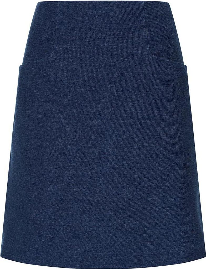Lazy Jacks - Rock für Damen, Baumwolle LJ356 (42 DE) (Indigoblau)
