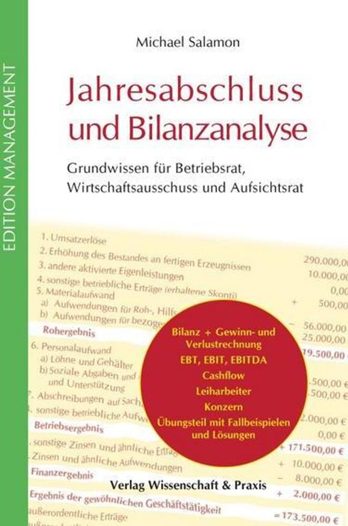 Jahresabschluss und Bilanzanalyse.