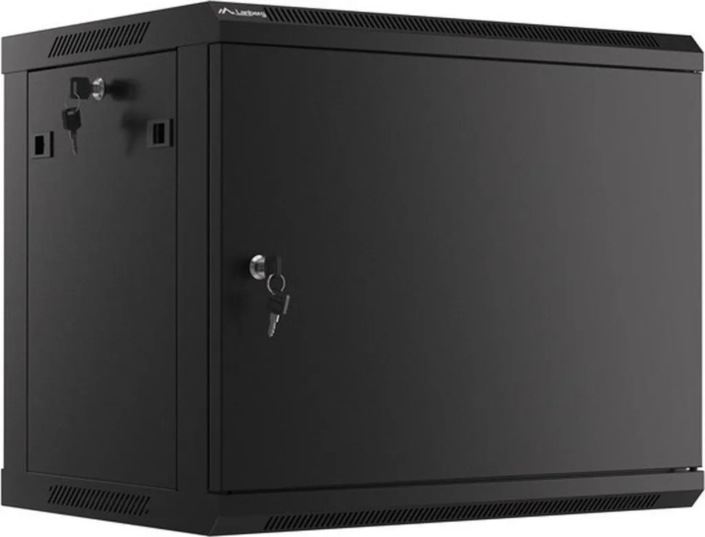 Coffret Mural 9U pour Réseau Local et Vidéosurveillance Lanberg Noir