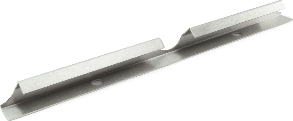 A metal bracket with holes for mounting.