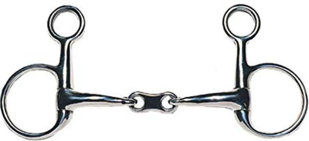 Korsteel Doppio Broken Snaffle in Acciaio Inox WB1140 5.5in - Acquista Ora