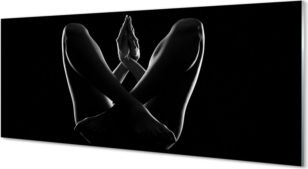 Glasbilder 125x50 Wandkunst Die Beine und Hände
