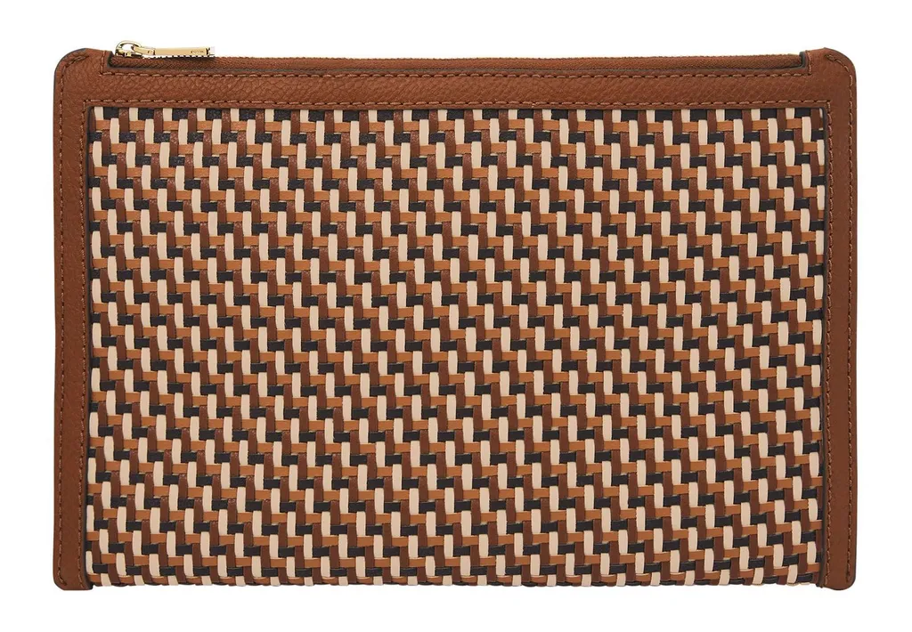 Fossil Gift Pouch Multi Brown Sac d'Accessoires avec Finition Artisanale - 2