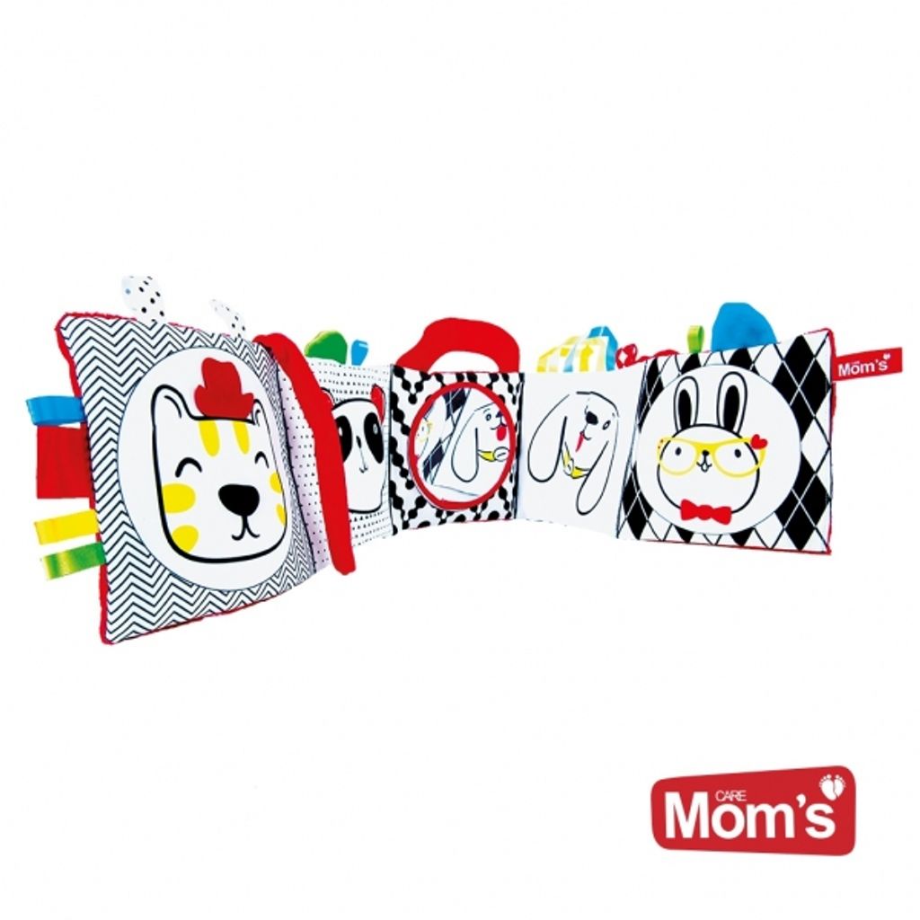 Hencz Toys Textilbuch mit Spiegel - Tiere