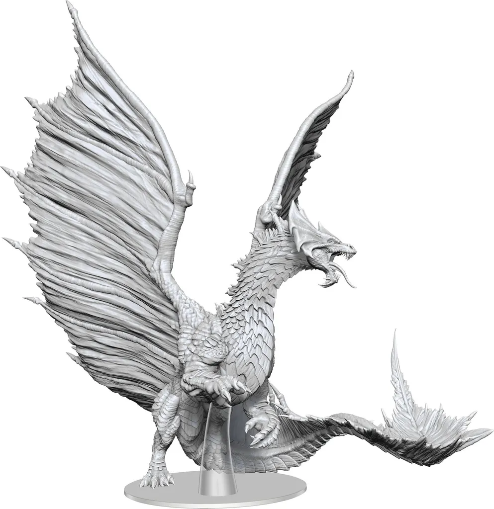 Dungeons & Dragons Frameworks Adult Brass Dragon Miniature à Monter