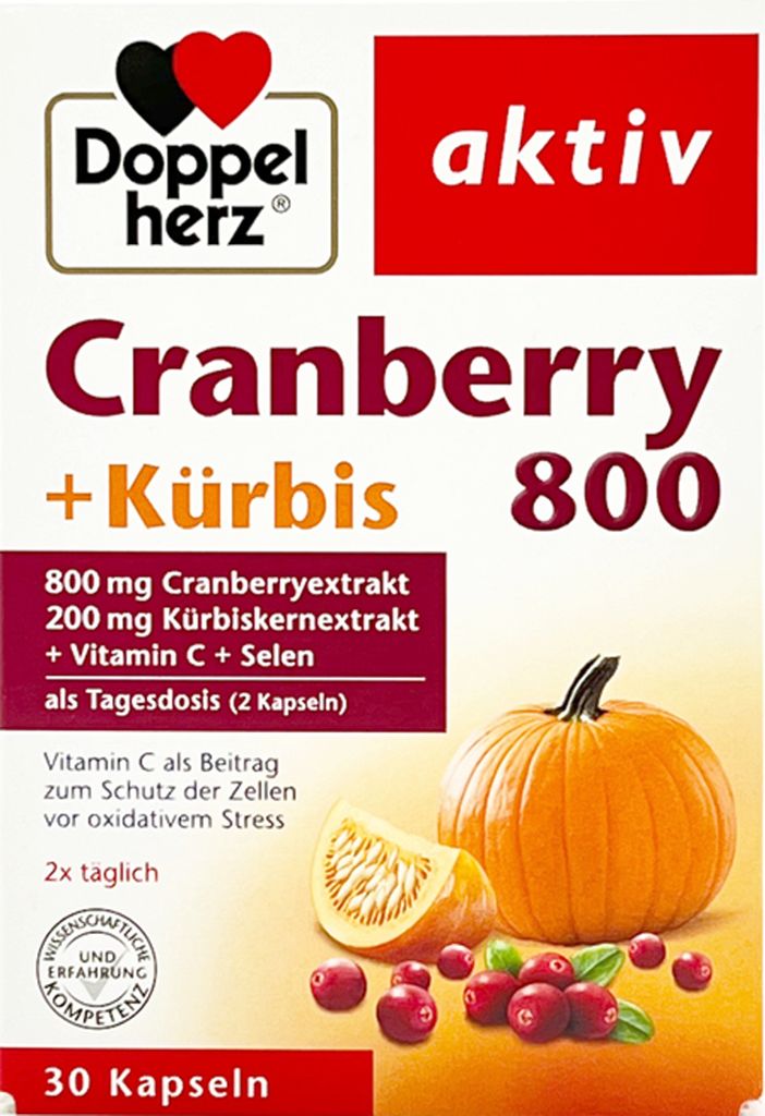 Doppelherz Cranberry + Kürbis, 30 St KAP