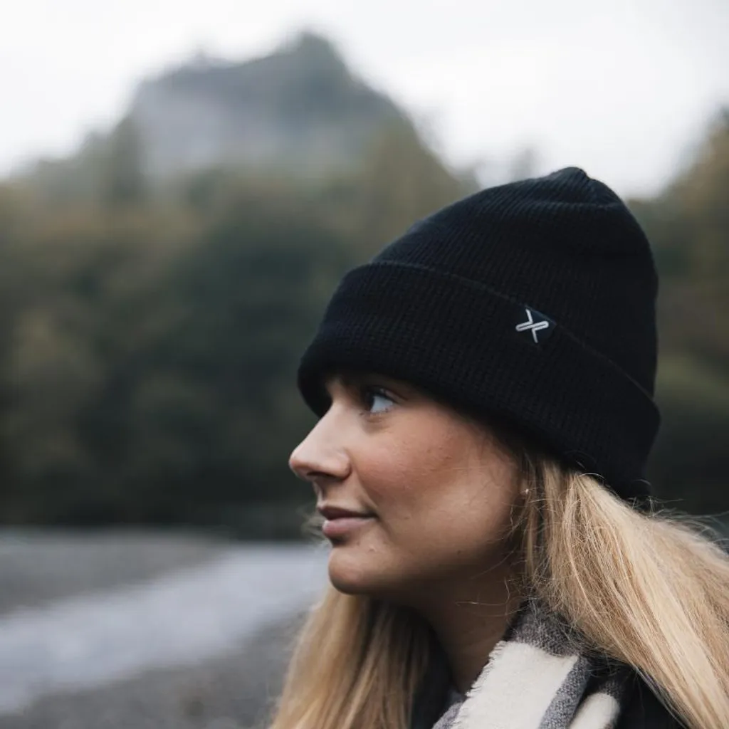 Extremities Contour Eco Waffle Beanie Impermeabile Nero - Novità - 4