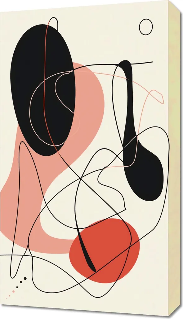 Décoration Murale Abstraite 40x70 cm - Tableau sur Toile Vibrations