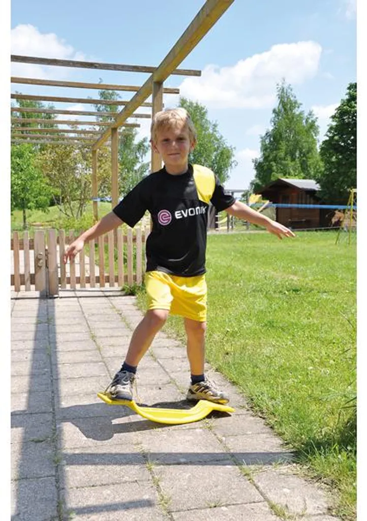 EDUPLAY 120441 Sablier 3 min, 6,5 x 12 cm de haut, jaune