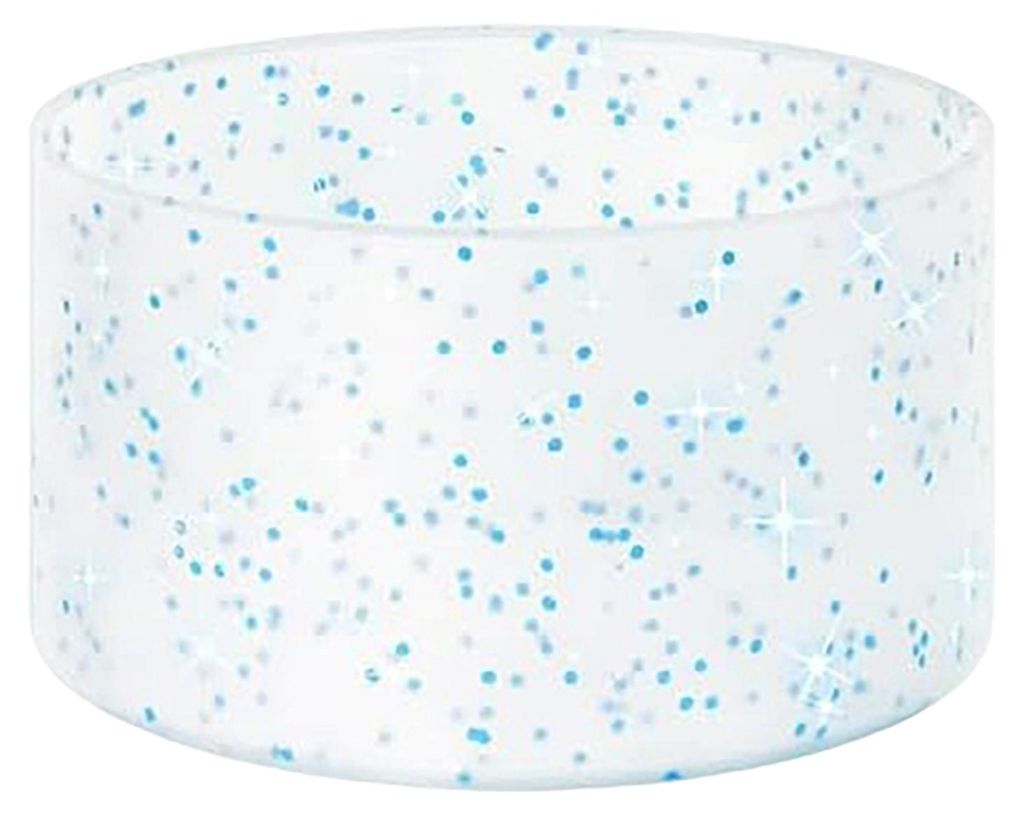 Glitzernde Silikon-Becherhülle, rutschfest, wärmeisolierend, leichte Wasserflaschen-Unterlage für Trinkbecher