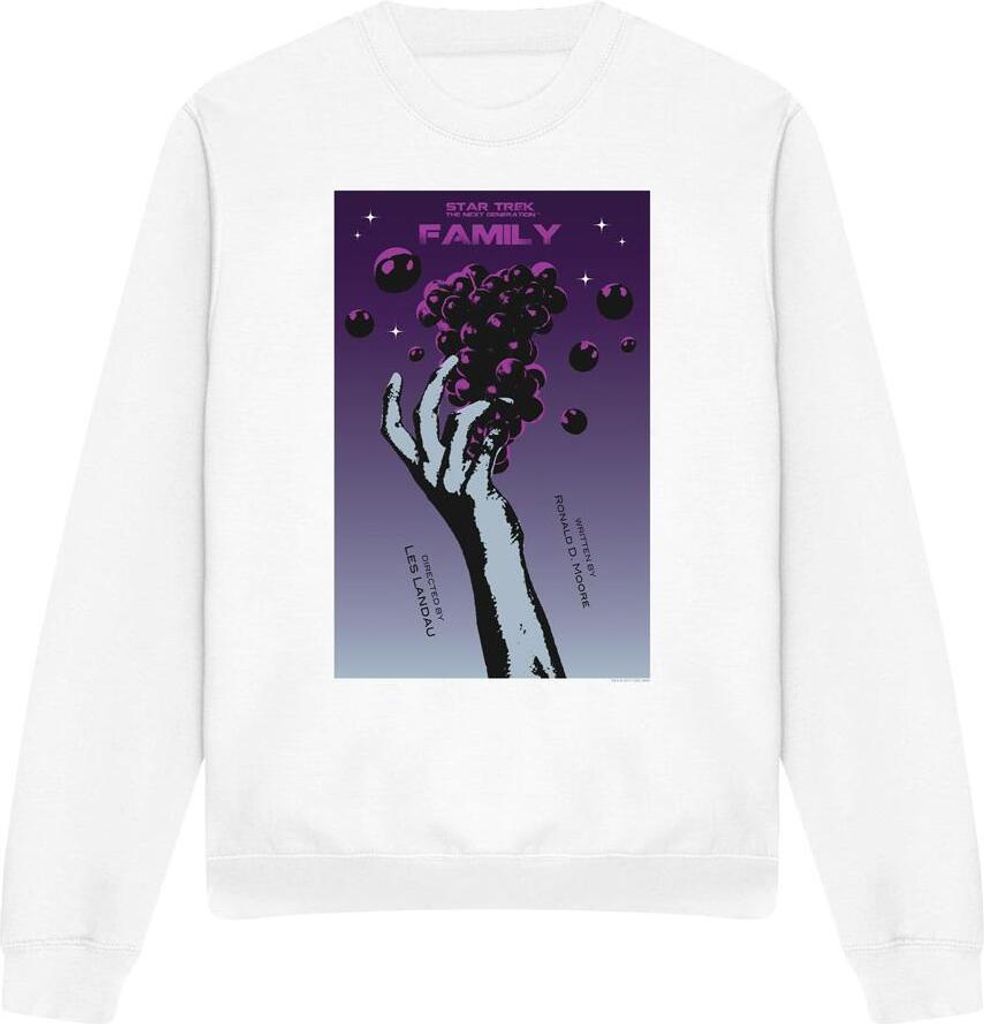 Star Trek - "The Next Generation Season 4 Episode 2" Sweatshirt für Herren/Damen Uni TV11819 (L) (Weiß)