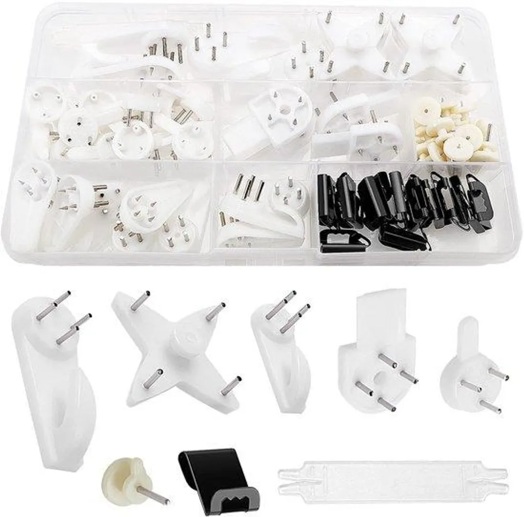 Crochets pour plaque de plâtre en plastique robuste x72 cadres