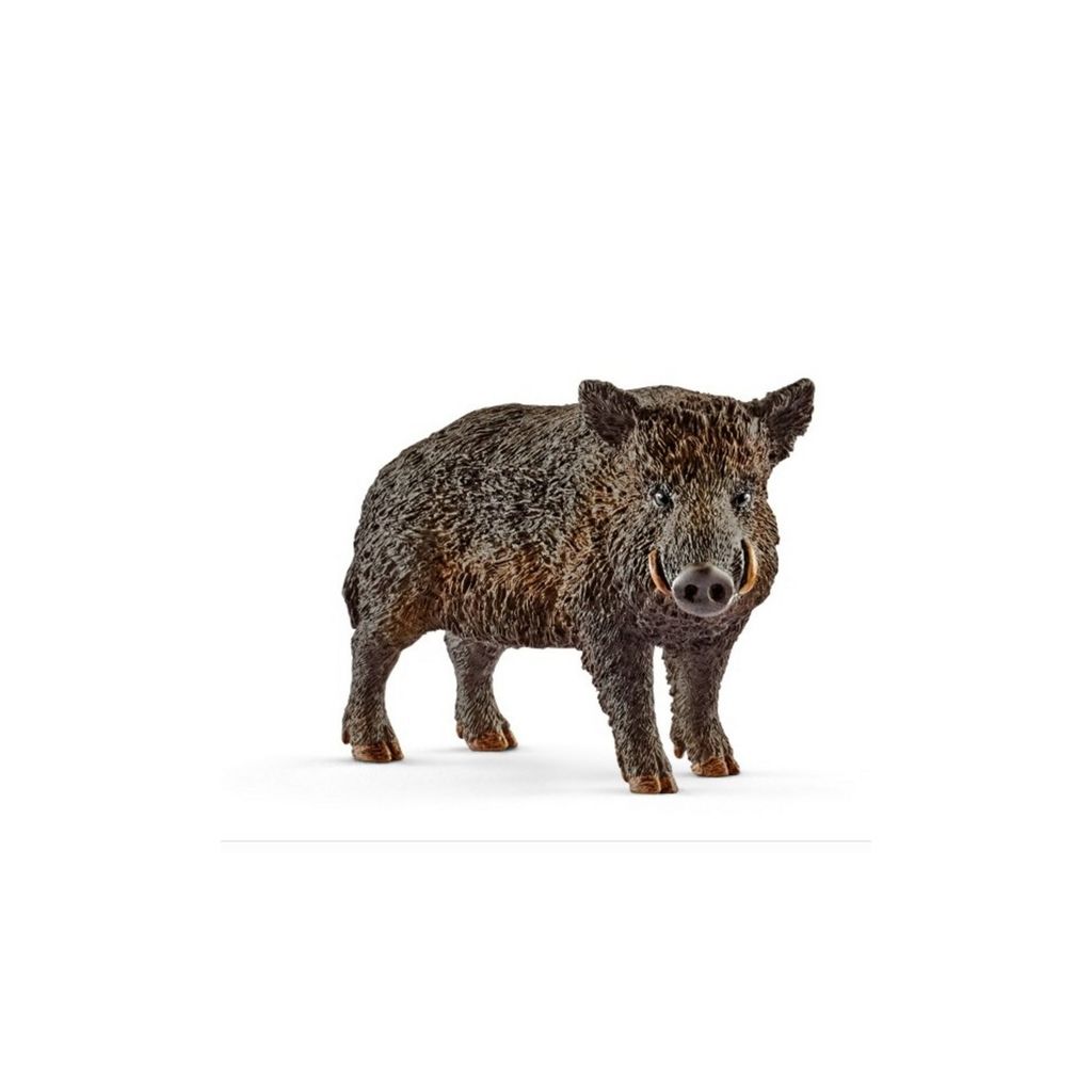 Schleich Tier Waldtier Wildschwein Eber Bache Frischling fressend stehend #473