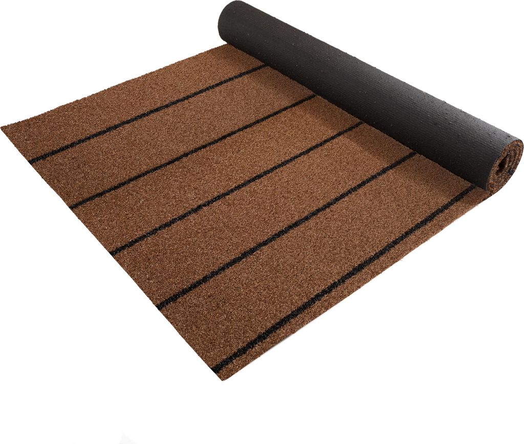 Primaflor Kunstrasen TEAK 2,00m x 5,00m - 9,5mm hoch - Meterware - Wasserdurchlässiger, UV-Stabiler Rollrasen, Rasenteppich, Kunststoffrasen für ...