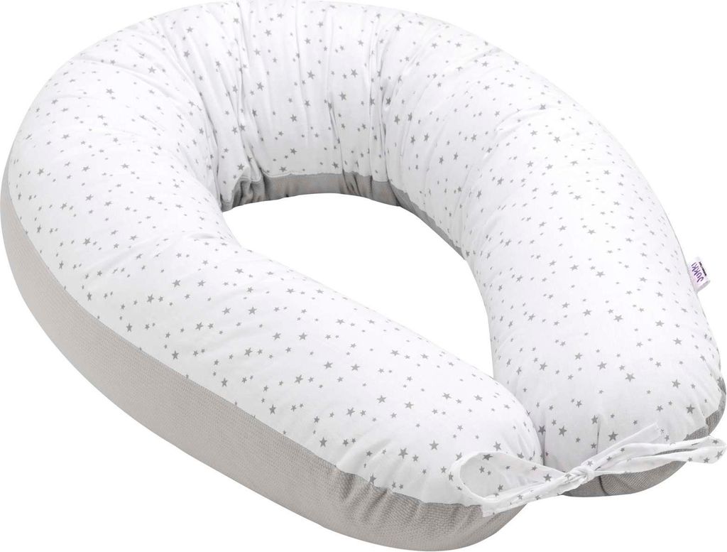 Twinkle Stars & Grey Velvet V-förmige Kissen Produktbild 