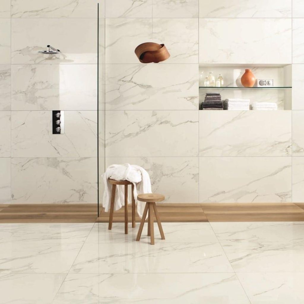 Fliesen Marmoroptik Weiss 60x120 cm CASA39 Caesar Anima