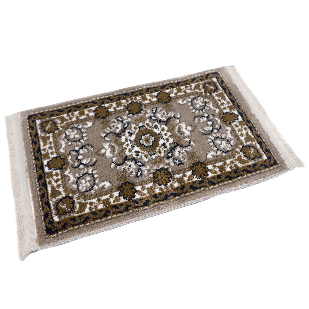 Orientteppich 60 x 40 cm in beige für Auto/KFZ mit Fransen Produktbild 