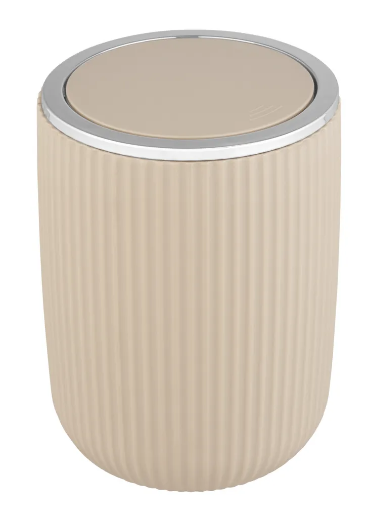 WENKO Cestino a ribalta Agropoli S Beige Cestino per rifiuti Organizzazione dei rifiuti A