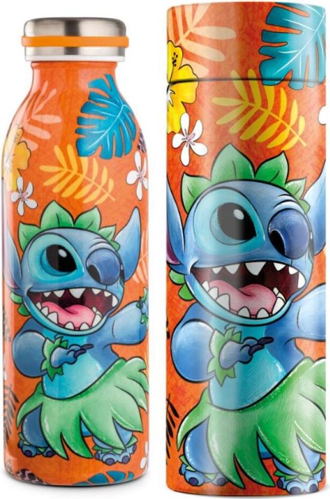 Thermosflasche, "Stitch", Edelstahl, orange, H. 22 cm, D. 7 cm