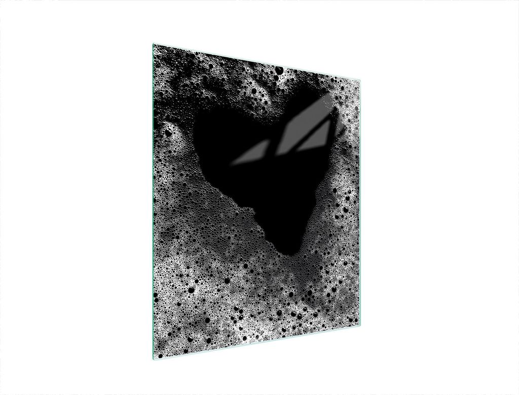 Glasschneidebrett 45x52 Herz