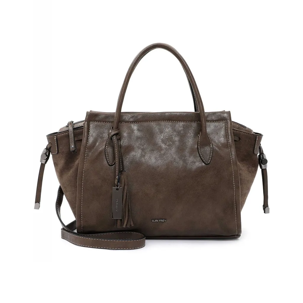 Sac SURI FREY Kally Shopper Mud souple avec bandoulière réglable marron