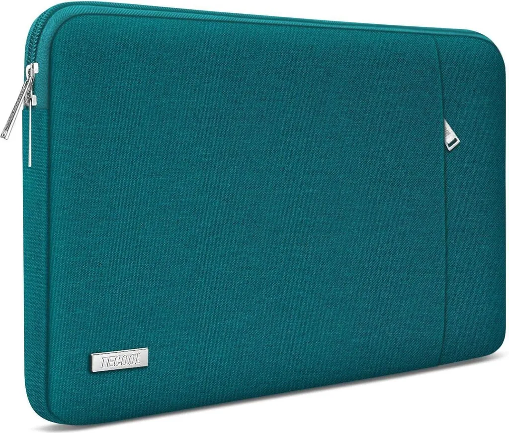 TECOOL Borsa impermeabile per laptop da 14 pollici per MacBook Air 15, Deep Teal