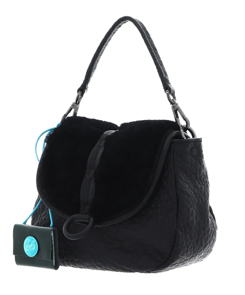 Sac à Main Gabs Bea Montone Nero en Cuir de Mouton Noir Chic - 2