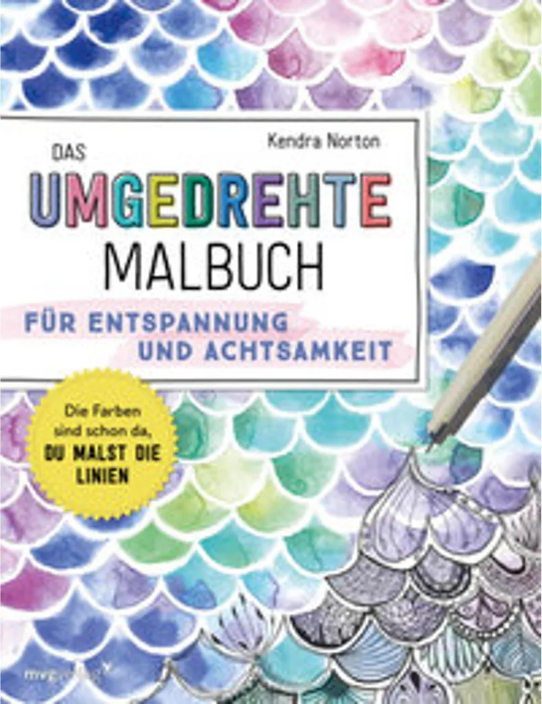 Livre de coloriage inversé détente et méditation à la maison