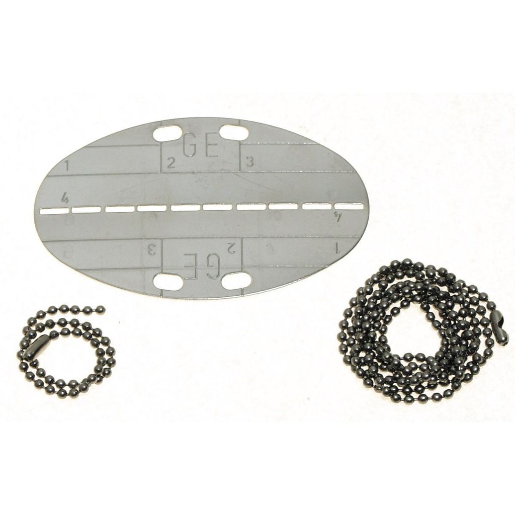 MFH BW Erkennungsmarke oval mit Kette Produktbild 