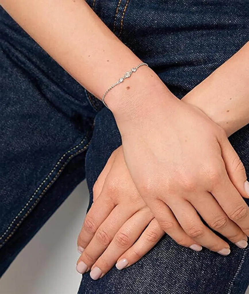 Bracelet argent et zirconium pour soirée et mariage - Tiny Glimmer
