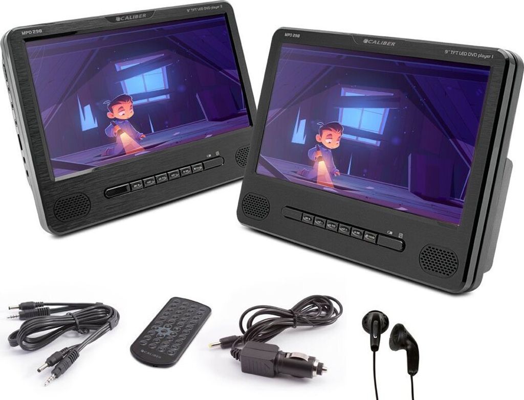 Přenosný DVD přehrávač do auta Caliber - sada 2 přehrávačů Obrázek produktu 3
