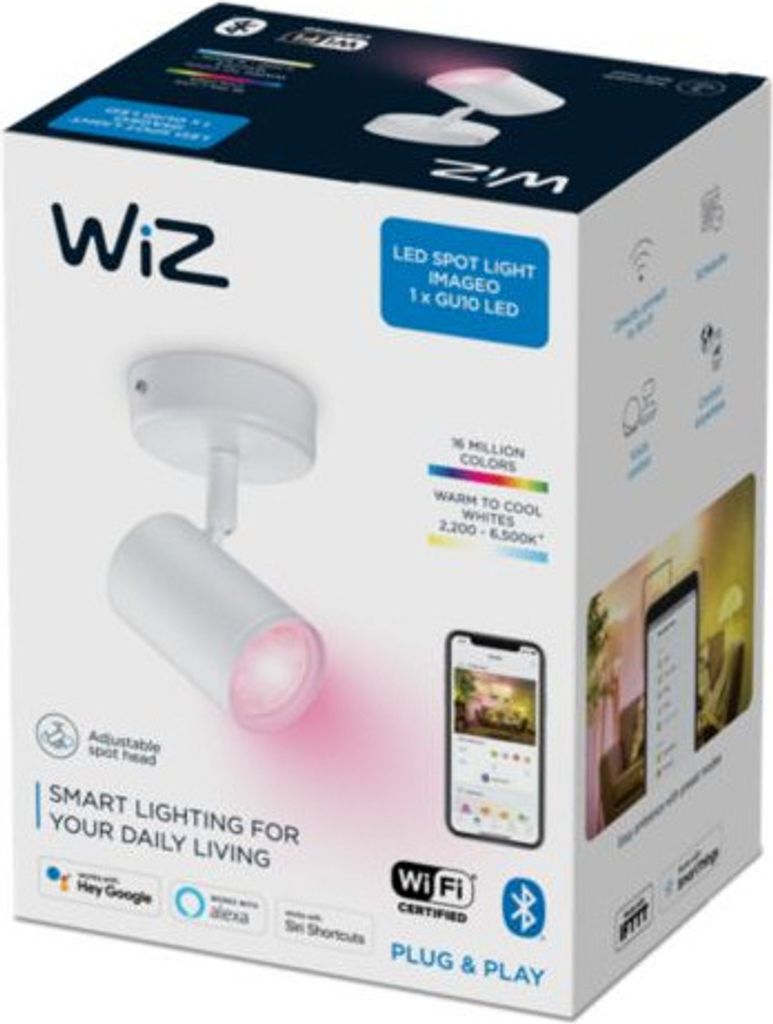 WiZ IMAGEO Spot Deckenleuchte Tunable White&Color 1x5W Weiß (929002658701)