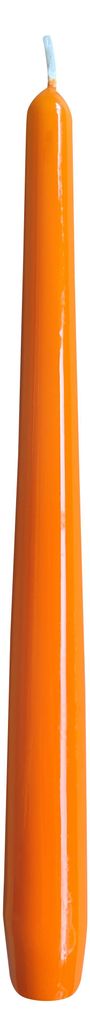 Gelackte Spitzkerzen Mandarin Orange 240 x Ø 23 mm, 12 Stück