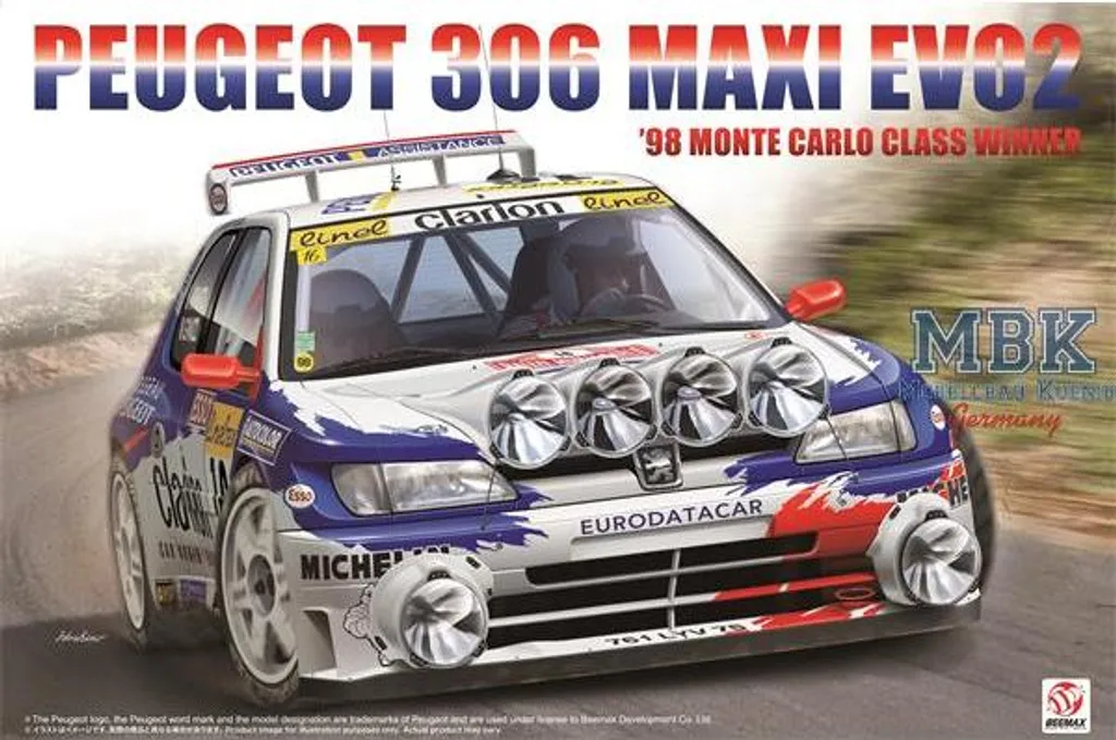 Maquette Peugeot 306 Maxi 1/24 BEEMAX : Kit plastique ajusté