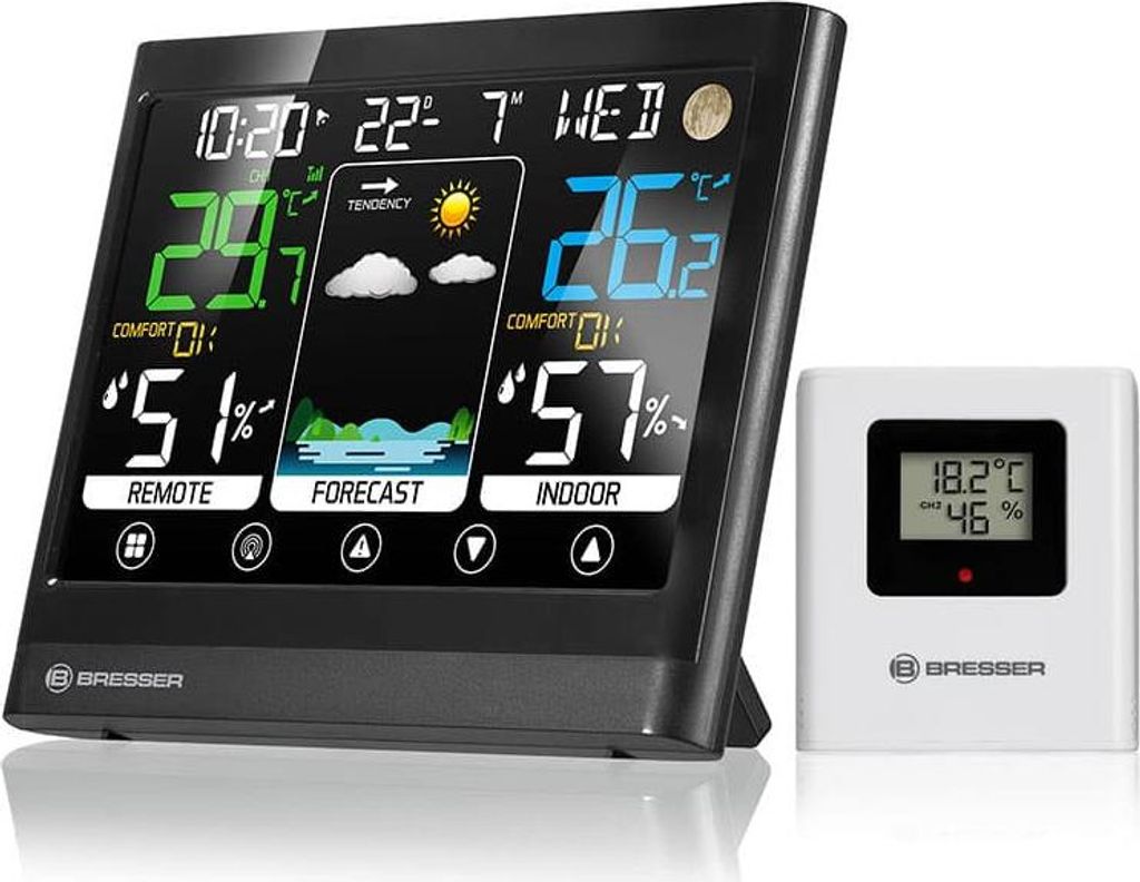 BRESSER MeteoTemp BF Farbwetterstation mit Touchscreen Produktbild 