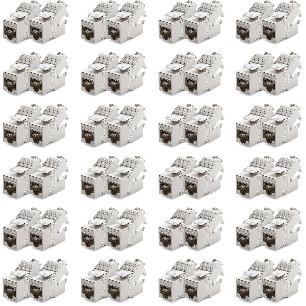 deleyCON Modulo keystone CAT 6a, connettore STP RJ45, 500 Immagine del prodotto 