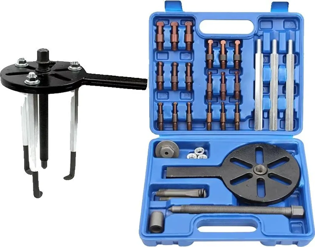 Kit extracteur de roulement 21 pièces en acier traité avec mallette
