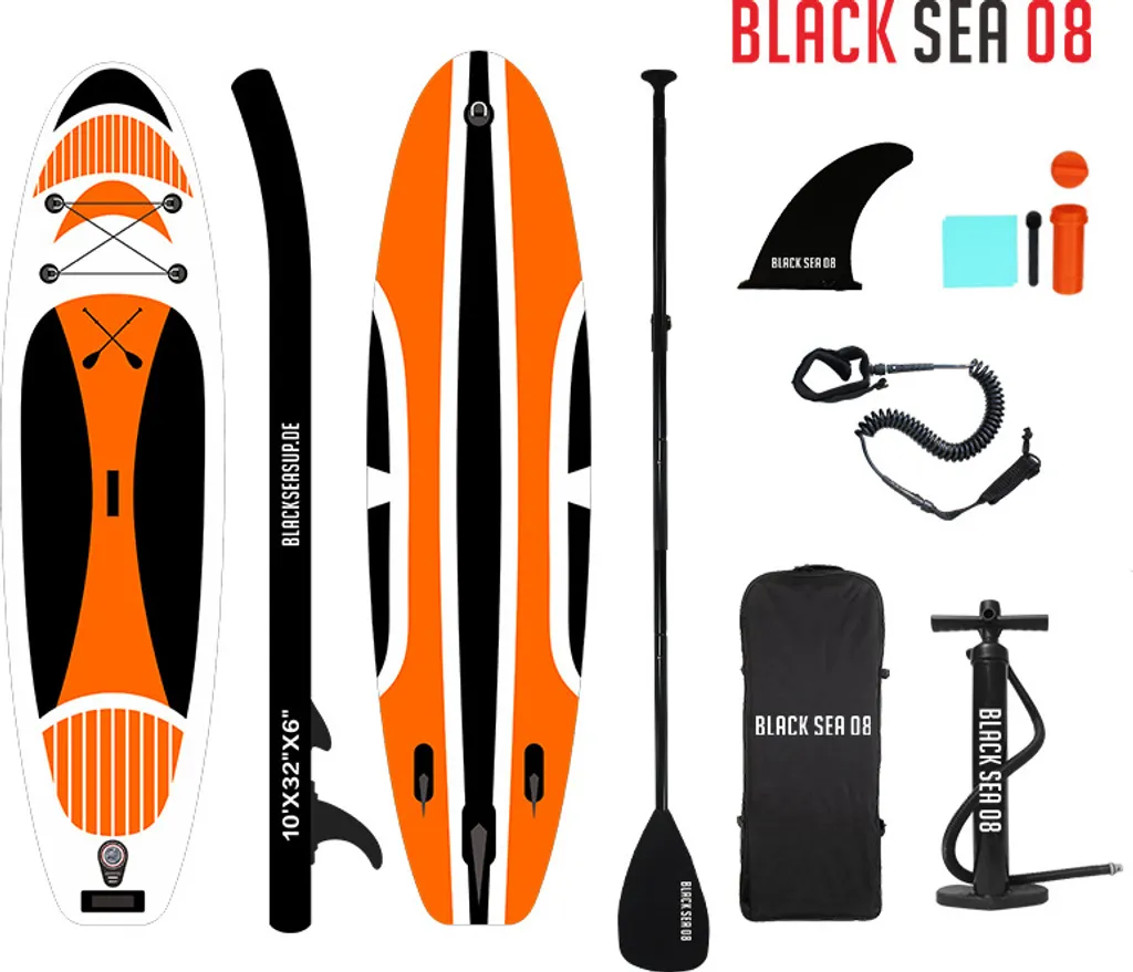 Paddle Gonflable 10' Black Sea 08 Stable et Facile à Transporter