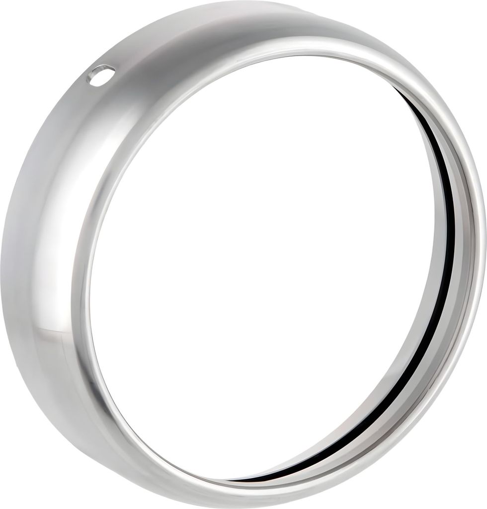 Lampenring SIP Style LED Scheinwerfer 115mm Aluminium für Vespa 125 VNB3-6, 150 VBA, VBB, VGLA-B, GS VS5, 160 GS