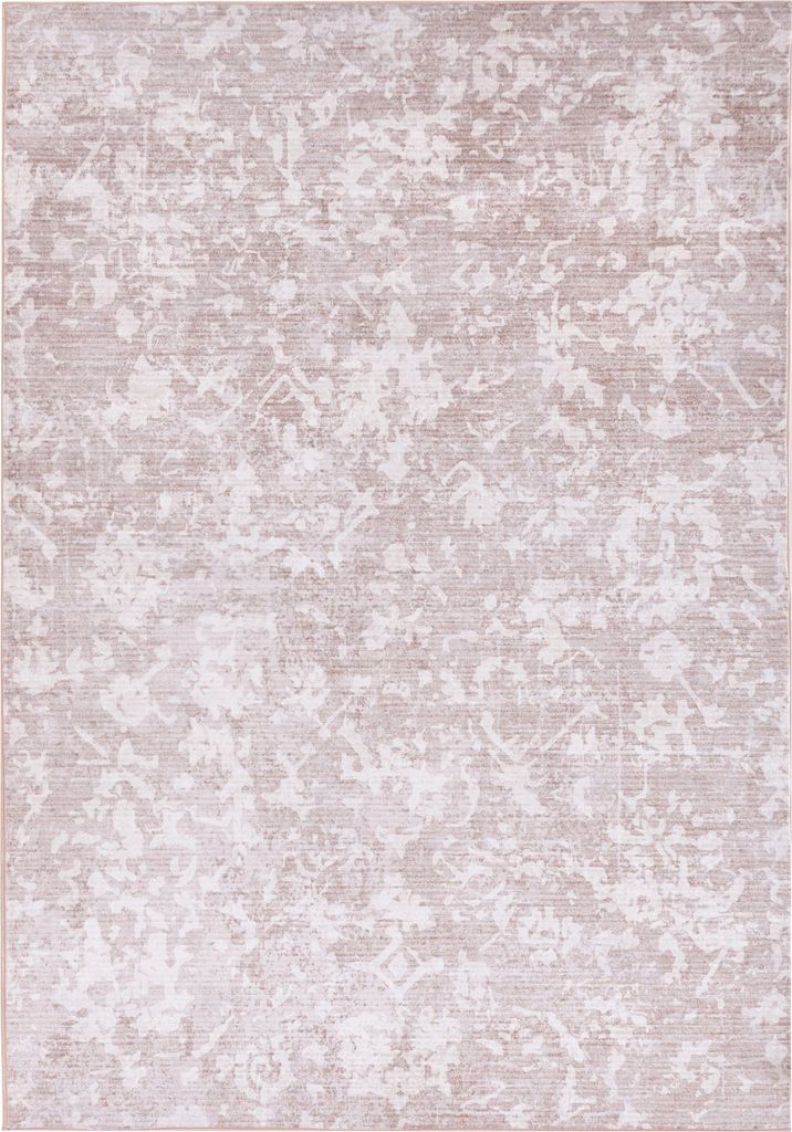 BELIANI Teppich Beige Stoff Rechteckig 160x230 cm Rutschfest Vintage Retro Modern Kurzflor für Fußbodenheizung Wohnzimmer Esszimmer Schlafzimmer